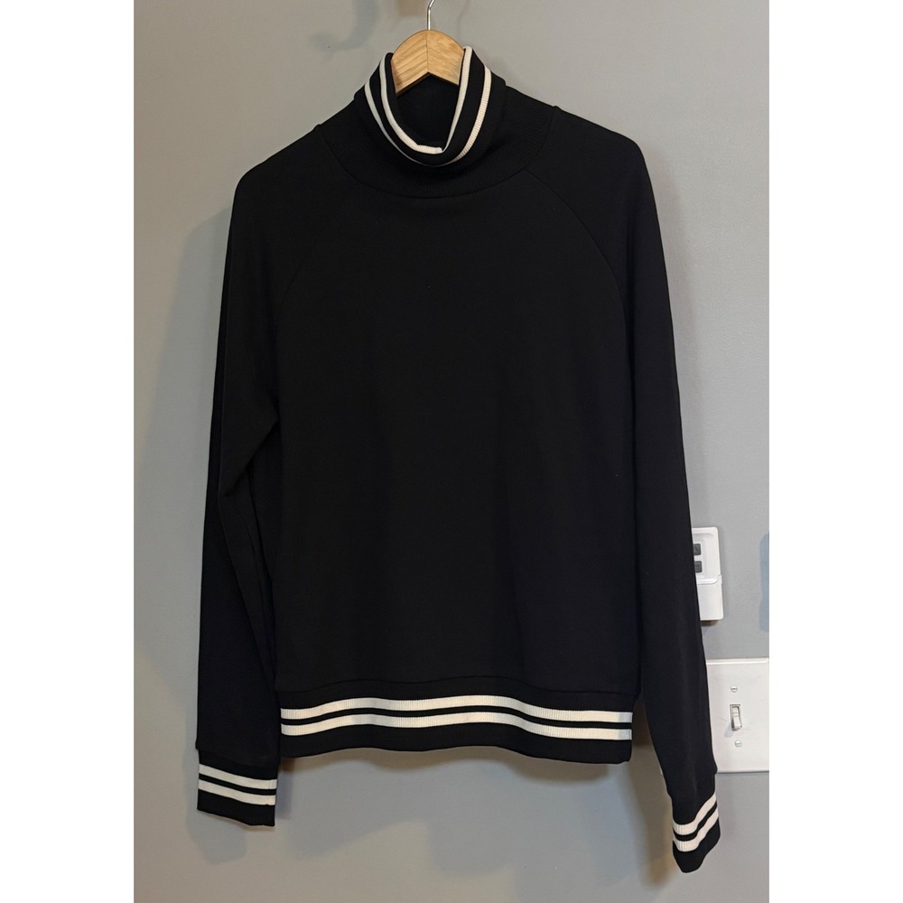 Murano Turtleneck Sweatshirt Mens Medium Black NEW Intergalactic Liquid Luxury